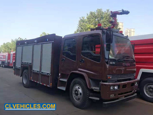 ISUZU FTR 205hp Rescue Engine Fire Truck Water And Foam Tank For Fire Control