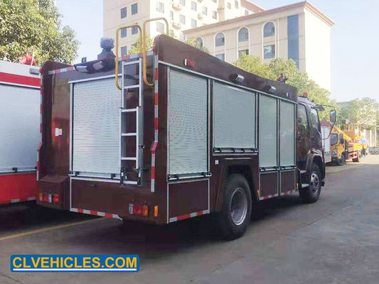 ISUZU FTR 205hp Rescue Engine Fire Truck Water And Foam Tank For Fire Control
