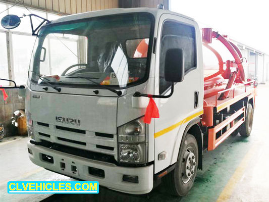 ISUZU 700P Sewage Vacuum Pump Truck 190hp High Efficiency 10000L Capacity