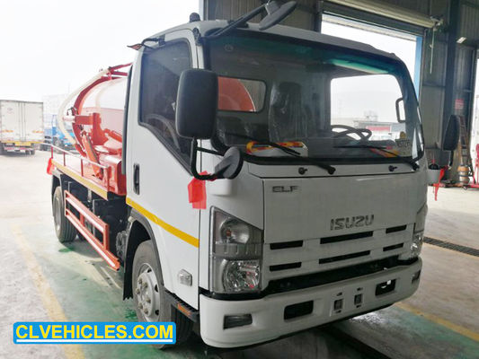 ISUZU 700P Sewage Vacuum Pump Truck 190hp High Efficiency 10000L Capacity