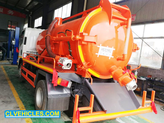 ISUZU 700P Sewage Vacuum Pump Truck 190hp High Efficiency 10000L Capacity