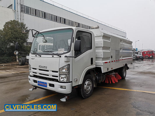 190hp ELF ISUZU Road Sweeper Truck 2300L 5000L Garbage Collection