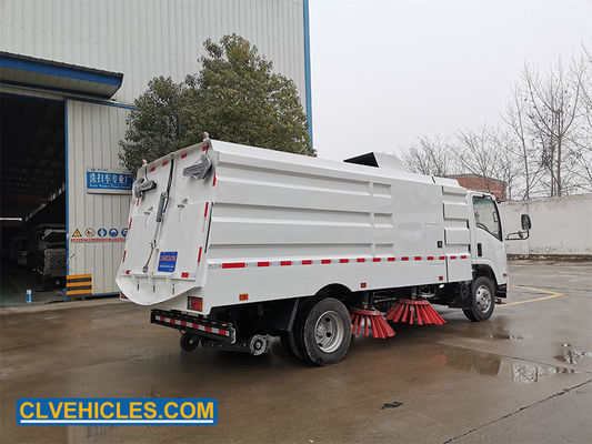 190hp ELF ISUZU Road Sweeper Truck 2300L 5000L Garbage Collection