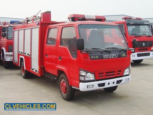 ISUZU 600P Firefighter And Fire Truck 130hp 4000L 500L Foam Tank