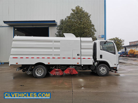 190hp ELF ISUZU Road Sweeper Truck 2300L 5000L Garbage Collection